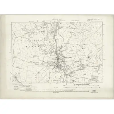 1923 Map of Cumberland LXXII.NE, 1926 Print