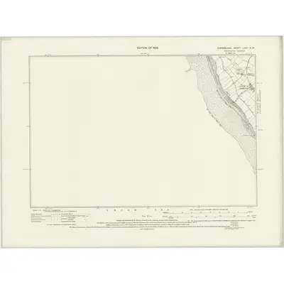 1922 Map of Cumberland LXXII.SW, 1926 Print