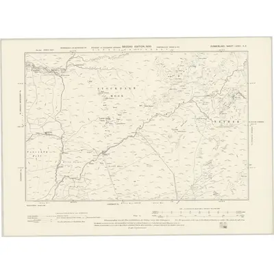 1898 Map of Cumberland LXXIII.SE, 1900 Print