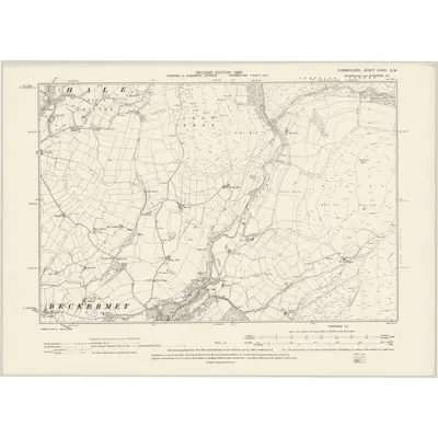 1898 Map of Cumberland LXXIII.SW, 1900 Print