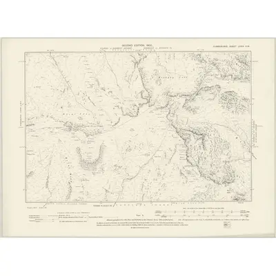 1898 Map of Cumberland LXXIV.NW, 1900 Print