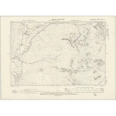 1898 Map of Cumberland LXXIV.SE, 1900 Print