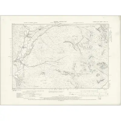 1898 Map of Cumberland LXXIV.SE, 1931 Print