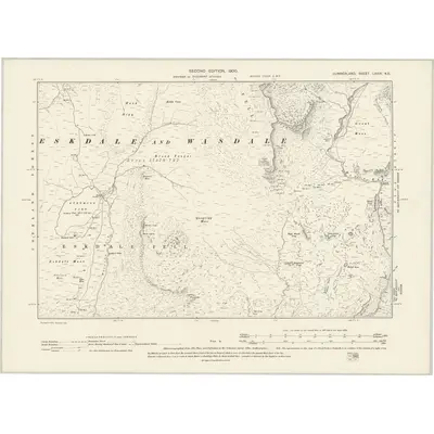 1897 Map of Cumberland LXXIX.NE, 1900 Print