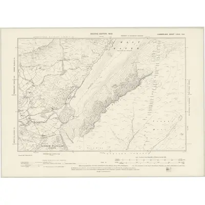 1897 Map of Cumberland LXXIX.NW, 1900 Print