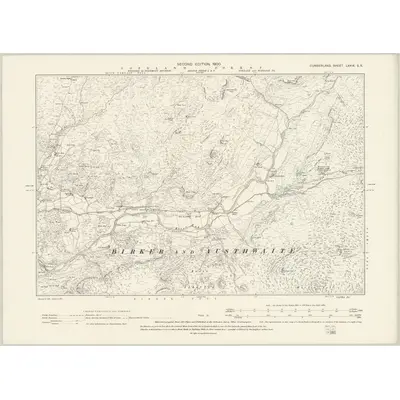 1897 Map of Cumberland LXXIX.SE, 1900 Print