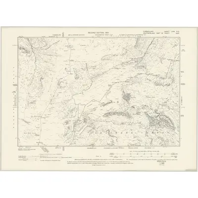 1897 Map of Cumberland LXXV.NE, 1901 Print