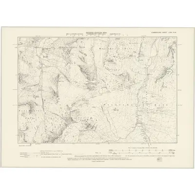 1897 Map of Cumberland LXXV.NW, 1900 Print