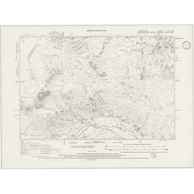 1897 Map of Cumberland LXXV.SE, 1946 Print