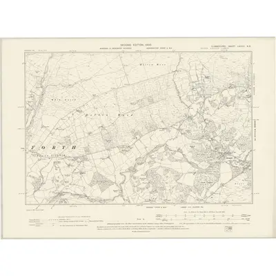 1898 Map of Cumberland LXXVIII.NE, 1900 Print
