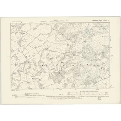 1897 Map of Cumberland LXXVIII.SE, 1900 Print