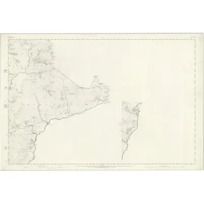 1860 Map of Cumberland LXXX (inset LXXXIV), 1867 Print