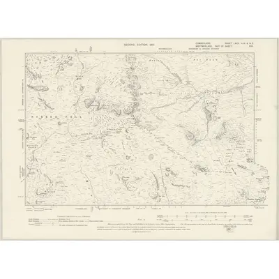 1897 Map of Cumberland LXXX.NW & NE, 1901 Print