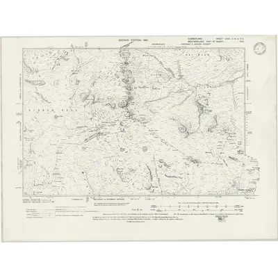 1897 Map of Cumberland LXXX.NW & NE, 1946 Print