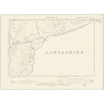 1897 Map of Cumberland LXXX.SW & SE, 1900 Print