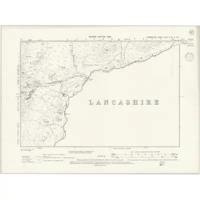 1897 Map of Cumberland LXXX.SW & SE, 1941 Print