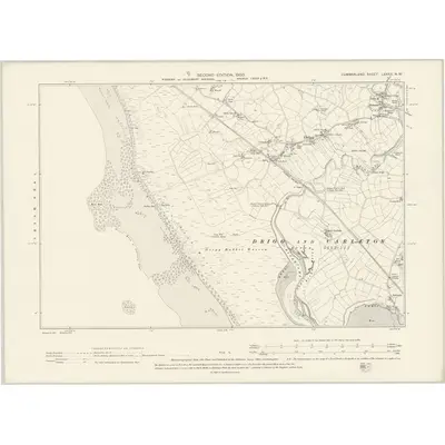 1898 Map of Cumberland LXXXII.NW, 1900 Print