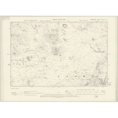 1897 Map of Cumberland LXXXIII.NE, 1900 Print