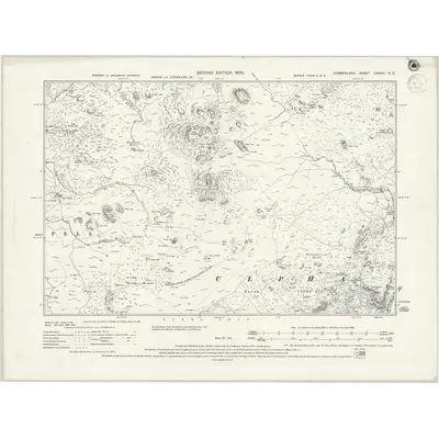 1897 Map of Cumberland LXXXIII.NE, 1941 Print