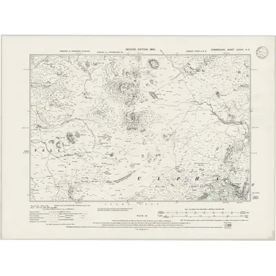 1897 Map of Cumberland LXXXIII.NE, 1946 Print