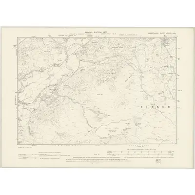 1897 Map of Cumberland LXXXIII.NW, 1900 Print