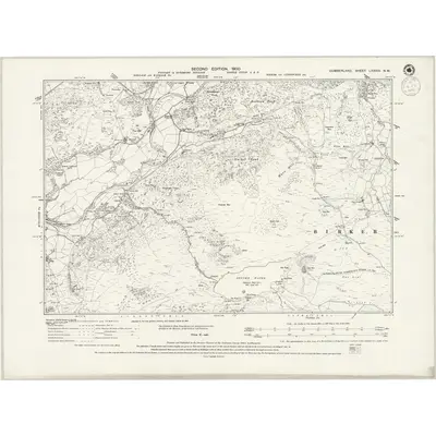 1897 Map of Cumberland LXXXIII.NW, 1941 Print