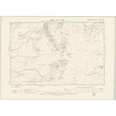 1897 Map of Cumberland LXXXIII.SW, 1900 Print