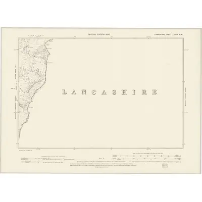 1897 Map of Cumberland LXXXIV.NW, 1900 Print