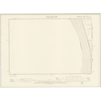 1897 Map of Cumberland LXXXV.NW, 1900 Print