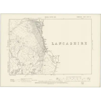 1898 Map of Cumberland LXXXVI.SE, 1900 Print