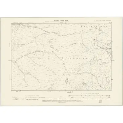 1897 Map of Cumberland LXXXVI.SW, 1900 Print