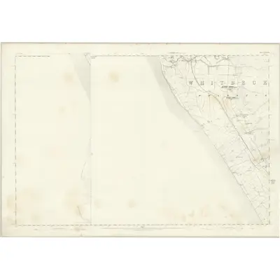1860 Map of Cumberland LXXXVII (inset LXXXIX), 1867 Print