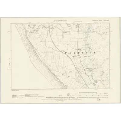 1897 Map of Cumberland LXXXVII.NE, 1900 Print