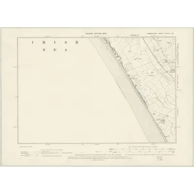 1897 Map of Cumberland LXXXVII.SE, 1900 Print