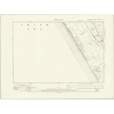 1922 Map of Cumberland LXXXVII.SE, 1926 Print