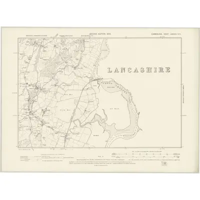 1898 Map of Cumberland LXXXVIII.NE, 1900 Print