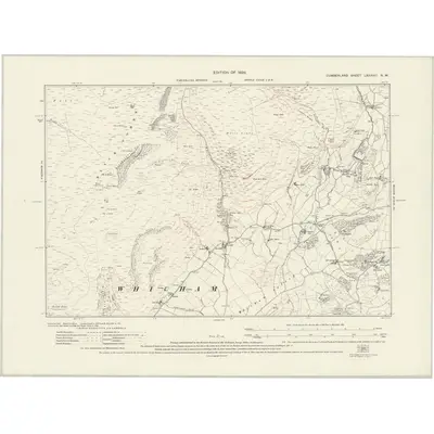 1922 Map of Cumberland LXXXVIII.NW, 1926 Print