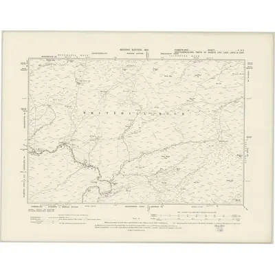 1899 Map of Cumberland V.SE, 1901 Print