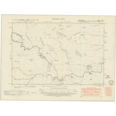 1946 Map of Cumberland V.SW, 1951 Print