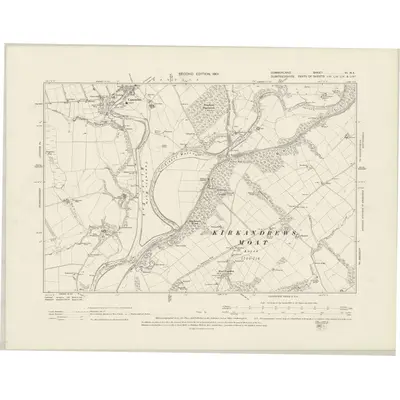 1899 Map of Cumberland VI.NE, 1901 Print
