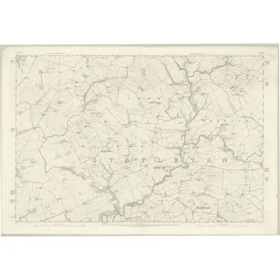 1863 Map of Cumberland VII, 1868 Print