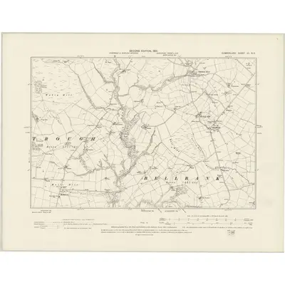 1899 Map of Cumberland VII.NE, 1901 Print