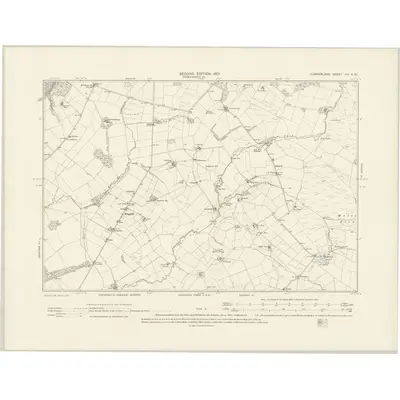 1899 Map of Cumberland VII.NW, 1901 Print