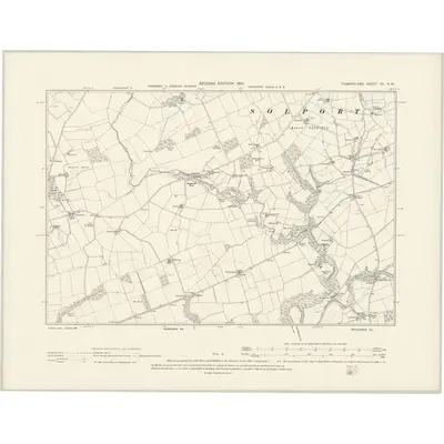 1899 Map of Cumberland VII.SW, 1901 Print