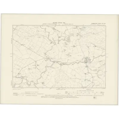 1899 Map of Cumberland VIII.NW, 1901 Print
