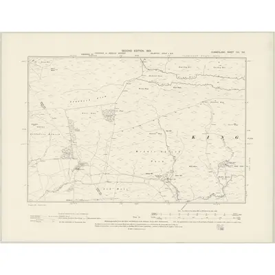1899 Map of Cumberland VIII.SE, 1901 Print
