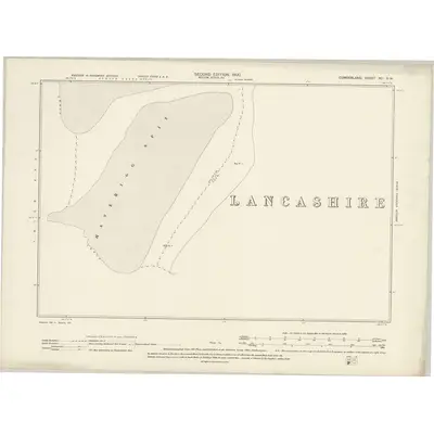 1897 Map of Cumberland XC.SW, 1900 Print
