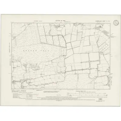 1924 Map of Cumberland XI.NE, 1926 Print