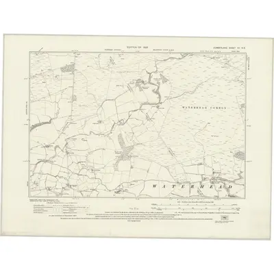 1924 Map of Cumberland XII.NE, 1926 Print
