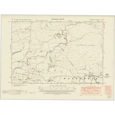 1946 Map of Cumberland XII.NE, 1952 Print